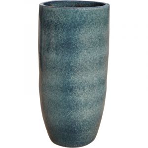 Pot grande taille d'extérieur athena 31x70cm abl, fait main en terre cuite émaillée, résistant au gel