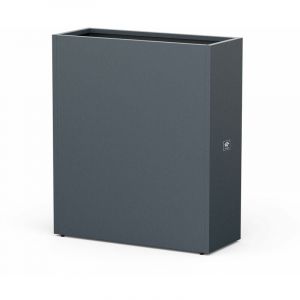 Garden acier bac à plantes surélevé Cube Anthracite - Herstera