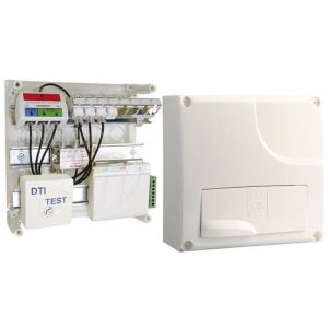 Michaud - Coffret de communication Grade 1 équipé d'une DTIo + dti + 4 prises RJ45 + repartiteur tv coaxial 250x250x118mm delta initial