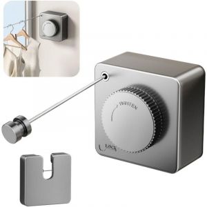 Fil Linge Ext&eacute;rieur Retractable Support Mural, Extensible Corde A Linge Retractable Interieur Etendoir Linge Exterieur Etendoir Mural Exterieur