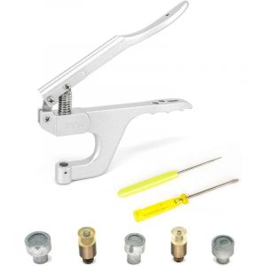 T3, T5, T8 Kam Snaps Pince de fixation avec des matrices Set pour la r&eacute;paration des v&ecirc;tements, cuir bricolage, Convient &agrave; la pince ZYT, presse &agrave; main