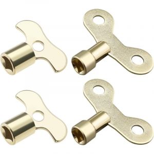 4pcs Cl&eacute; de Robinet Cl&eacute; de Vanne de Radiateur 6mm 7mm Cl&eacute;s d'ouverture Carr&eacute;es Bouton d'eau Interrupteur Cl&eacute; Multifonctionnelle Outil de Plombier
