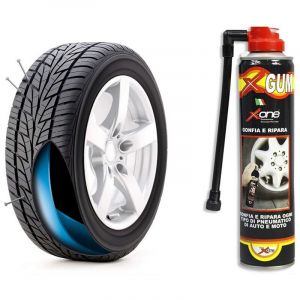 Spray De R&eacute;paration De Pneus Pour Voitures Et Motos Bouche Les Trous Des Pneus 300 Ml