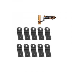 Aiperq - 10PCS Lames de Scie Oscillantes, Coffret des Accessoires d'Outil Multifonction Oscillant, Lame de Scie Universelle pour Dremel, Bosch,