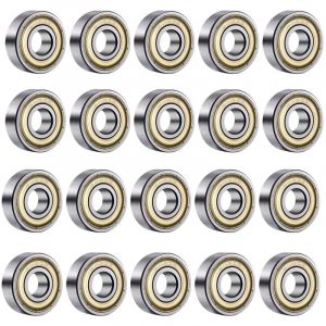 Kueatily - 608ZZ Roulements à Billes,20PCS Speed Bearings Roulements à billes de qualité pour Roller, Skateboard, Longboard, Waveboard, 8 x 22 x
