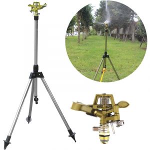 Tonysa - Arroseur sur Trépied,Arroseur Oscillant,Pistolet arrosage Jardin,Arroseur de Jardin sur trépied télescopique en Laiton,Rotatifs Automatiques