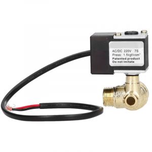 Lectrovanne &eacute;lectrique ac/dc 220V, avec Clapet Anti-retour, &eacute;lectrovanne Silencieuse pour Accessoires de Pompe de Compresseur D'air ots