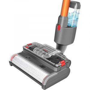 Accessoire balai balai compatible pour aspirateur Dyson V7 V8 V10 V11 V15, balai balai électrique avec réservoir d'eau propre et sale, nettoie et