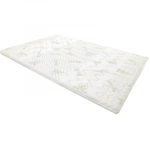 Vente-unique - Surmatelas 160 x 200 cm m&eacute;moire de forme coutil aloe vera &eacute;p.5cm - antasse de naturea
