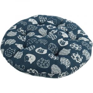 Ymyny - jamais UTILIS&Eacute;]Coussin de chaise rond en coton 40 x 40 cm, coussin plus &eacute;pais, tapis de si&egrave;ge de bureau pour chat bleu