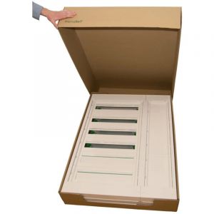 Schneider &ndash; Coffret &eacute;lectrique saillie plastique et m&eacute;tal 8 rang&eacute;es 192 modules &ndash; Classe II &ndash; Connexion &agrave; vis &ndash; Pour installations r&eacute;sidentielles