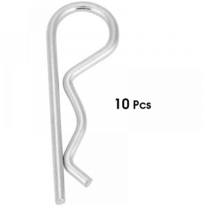 (360mm) Goupille Fendue, 10pcs Galvanisé de Fer B Type Clavette à Goupille Clips Ressort Clips Épingle à Cheveux Zinc Plaqué Goupilles de Maintien
