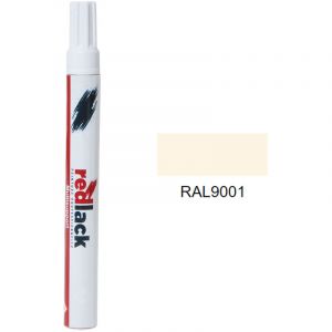 Peinture feutre retouche Blanc cr&egrave;me ral 9001 Mat multisupport Redlack