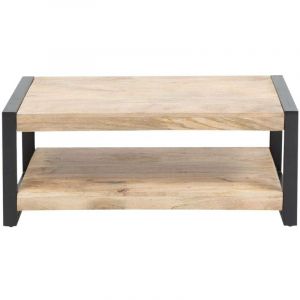 Table basse en bois de manguier 100 cm New-York