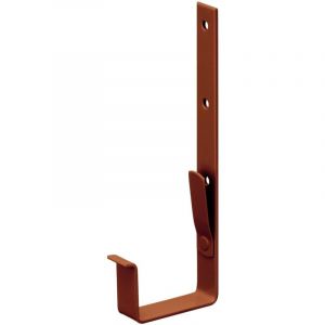 Support de goutti&egrave;re en caisson, support de goutti&egrave;re en pvc Accessoires de goutti&egrave;re, montage facile, Made in Germany - 83mm Marron - Inefa
