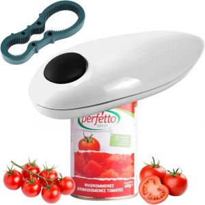 Ouvre-Boîte Électrique Automatique Une Touche avec Décapsuleur Jar Ouvre Bocaux Electrique Bords Lisses Ouvre-Bocal Électrique pour Cuisine Chefs