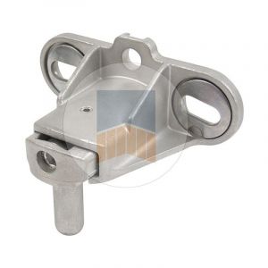 Portac &ndash; Gond de porte &agrave; visser multir&eacute;glage 2 points &ndash; Inox pour fixation robuste &ndash; D&eacute;port r&eacute;glable 45 &agrave; 74 mm &ndash; Compatible avec cache en composite