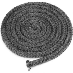 Joint Tress&eacute; pour Insert et Po&ecirc;le, 12mm x 2,5m Joint en Fibre de Verre avec 4 Ruban, Joint R&eacute;fractaire, Joint Insert Chemin&eacute;e pour Poele a Bois,