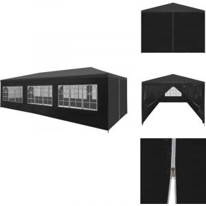 Vidaxl - Tente de réception 3x9 m Anthracite - Tente De Réception - Abri Jardin - Gazebo - Parasol - Auvent