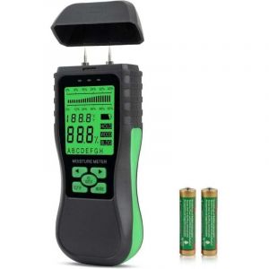 Hygrom&egrave;tre num&eacute;rique pour bois, hygrom&egrave;tre pour mat&eacute;riaux de construction, hygrom&egrave;tre point &agrave; point, adapt&eacute; aux mat&eacute;riaux tels que les murs, les