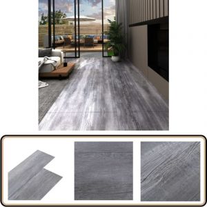 Vidaxl - Dalles de plancher pvc autoadhésif 5,21 m² 2 mm gris bois mat - Parquet Imitation Bois - Carrelage Pvc - Dallettes De Sol - Planchers