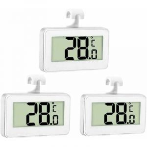 3X Thermom&egrave;tre de R&eacute;frig&eacute;rateur Thermom&egrave;tre Num&eacute;rique Cong&eacute;lateur Thermom&egrave;tre Refrigerateur Chambre Thermom&egrave;tre Cong&eacute;lateur Imperm&eacute;able avec &Eacute;cran