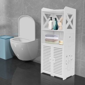 Senderpick - Armoire de salle de bain Etagère 90x40x25cm Bibliothèque avec porte Bibliothèque verticale Bibliothèque en cube Etagère de rangement