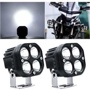 Phare de Travail LED 12V,40W Moto Feux Additionnels LED Spot Flood Feux Antibrouillard 24V 12000Lm LED Phares Avant Off Road Phares Suppl&eacute;mentaires