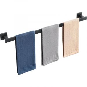 Porte Serviette Salle de Bain, Longueur 80 CM, Barre Serviette Salle de Bain en SUS304 Acier Inoxydable, Porte Serviette Murale &agrave; Cuisine ou Douche,