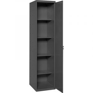SimonRack Armoire Métallique Balai 1800x400x400 mm, 1 Porte, 4 Étagères, Anthracite - Simonlocker