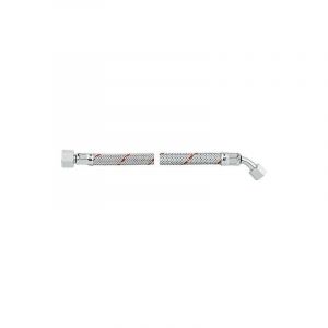 Flexible de bruleur fioul avec ecrou-raccord 3/8' et coude 45&deg; sr 8 ll r 1500 mm, pour Weishaupt WL2/3, pour Viessmann