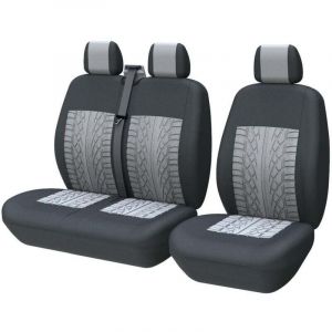 Housse de coussin de si&egrave;ge 1 + 2 places pour voiture et camion, compatible avec Ford Transit, Opel Vivaro, Renault, Berlingo, Toyota Hiace,France,B