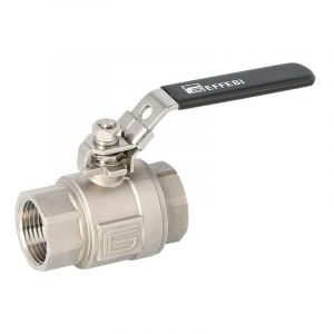 Effebi - Robinet à boisseau sphérique inox, 1 pièce, DN20 (3/4') passage réduite 1.4408