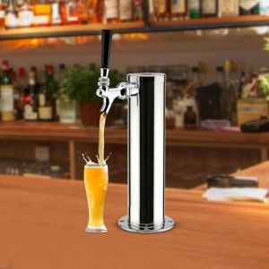 Robinet &agrave; bi&egrave;re r&eacute;glable Robinet de tireuse &agrave; bi&egrave;re Simple Tap Draft Beer R&eacute;gulateur de d&eacute;bit pour la maison Bar Utilisation de la bi&egrave;re du f&ucirc;t Pompe