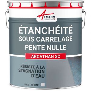 Arcane Industries - Etanchéité sous carrelage, dalle sous plot, pente, nulle, terrasse plate, balcon, membrane, résine, polyuréthane : Arcathan sc