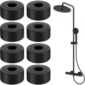 Rosace Robinet Mitigeur Douche 8 Pi&egrave;ces Rosace Radiateur, Inoxydable Rosaces de Douche D&eacute;coratives, Rosace de Robinet Rosace de Douche pour Robinets