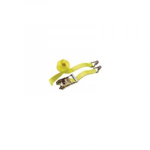 Excel - Sangle avec crochets en j et cliquet, couleur jaune - 8,5 m x 50h mm. - capacité Kg.5000
