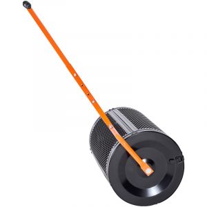 Mophorn &Eacute;pandeur de Compost et Tourbe, 60 cm, Rouleau pour Gazon avec Poign&eacute;e en T Ajustable, Panier en Maille d'Acier, Id&eacute;al pour Pelouses et Zones
