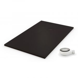 Receveur de douche resine extra plat PRO noir Ral 9005 70x140