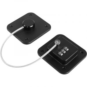 Serrure de r&eacute;frig&eacute;rateur - Serrure de s&eacute;curit&eacute; pour b&eacute;b&eacute; - Pour r&eacute;frig&eacute;rateur, cong&eacute;lateur, armoire &agrave; documents, tiroirs (noir)