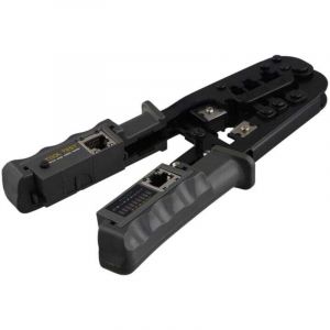 Pince à sertir RJ45, testeur de câble réseau LAN, outil de coupe pour pince métallique Cat7, Cat6, Cat5, RJ11, RJ12
