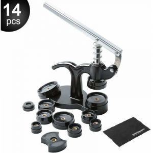 XVX - Presse de Bo&icirc;tier Montre, Outil Montre Pour Fermeture La Table Arri&egrave;re De Montre 12 Tailles de Moules