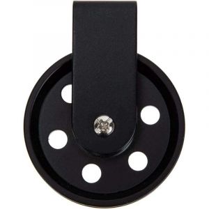 Accessoires D'&Eacute;clairage Ext&eacute;rieur Lustre Poulie Roue Pour Lampe Noir Vintage Poulie C&acirc;ble Poulie Pendentif Luminaires Noir Poulie Roue Corde &Agrave; Linge