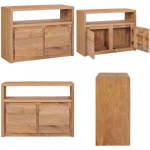 Vidaxl - Buffet 80x30x60 cm bois de teck massif - Buffet - Meuble tv - Commode - Rangement - Bois De Teck - Home & Living