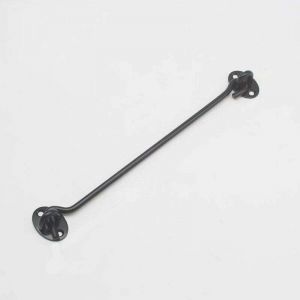 Crochet Cabine 2 Pi&egrave;ces Crochet Fermeture Porte,Serrure &agrave; Crochet de Porte en Acier Inoxydable Noir,Avec Vis de Montage,Pour Fen&ecirc;tre,Porte de