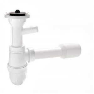 Siphon d'&eacute;vier AKCES 32 mm avec raccordement pour machine &agrave; laver 19131