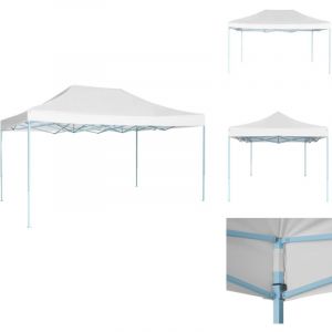 Vidaxl - Tente de réception pliable 3x4,5 m Blanc - Tents Pliantes - Tentes De Réception - Auvent Pliable - Abri Solaire - Parasol Géant