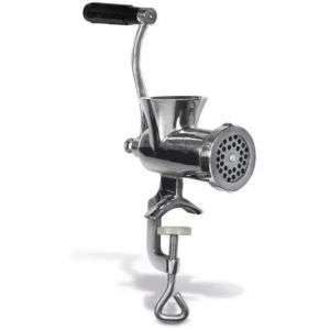 Reber 8690N hachoir &agrave; viande manuel en acier inoxydable n.5 trou de plaque 4,5mm