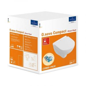 Villeroy&boch - Combi-Pack o.novo avec wc à paroi profonde DirectFlush et WC-Si blanc