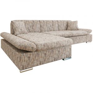 Canapé d'angle Comfivo 250, Tracy 211.01, Fonction de couchage, Boîte de literie, 278x161x76cm, 0